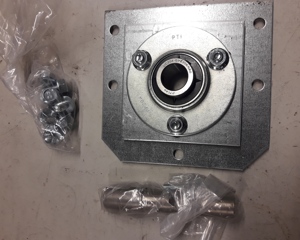 End plate with bearing for auger 102mm M&M